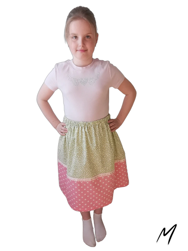 Kombinovaná dívčí sukně Marielle